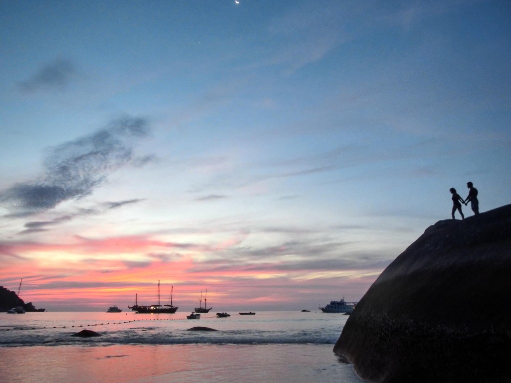 Sonnenuntergang auf Koh similan Insel Nimmer 8