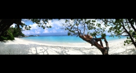 similan island nr. 4 beach panorama